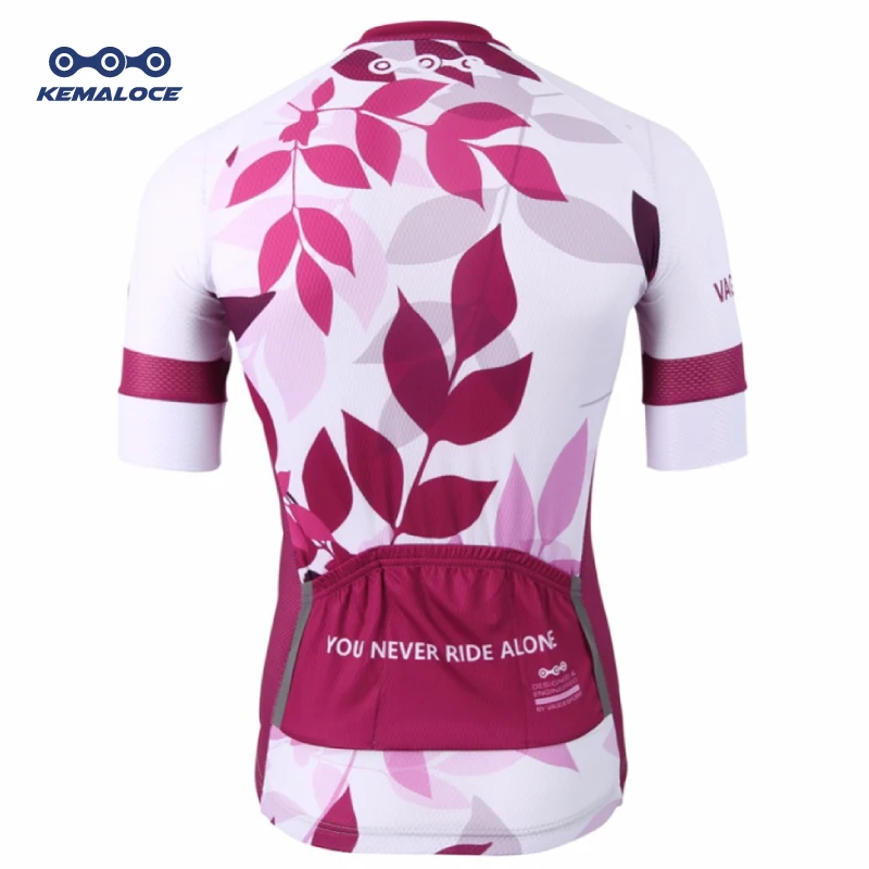 pink cycling jersey women's