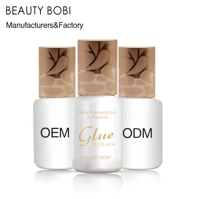

Beauty BOBI Factory manufacturer shake free low irritation Lady Black eyelash extension glue
