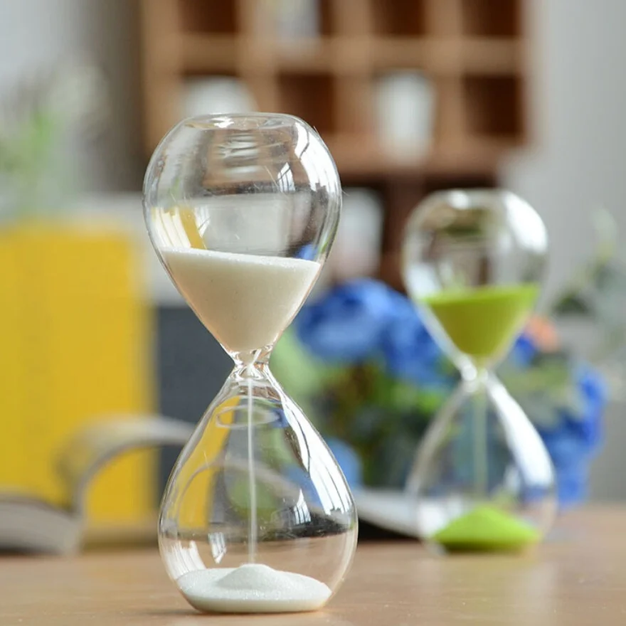 

Handmade Craft glass gift giant egg Shape Hourglass Sand Timer Sand Clock