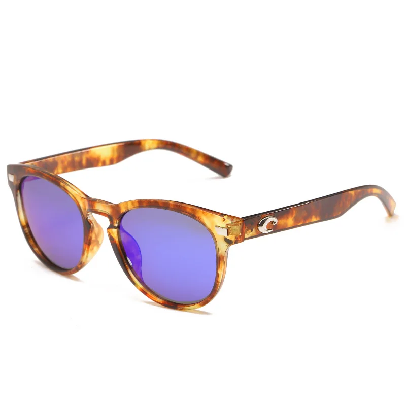 

2021 new sunglasses ladies sunglasses mens glasses beach mirror polarized sunglasses leopard pattern frame costas glasses