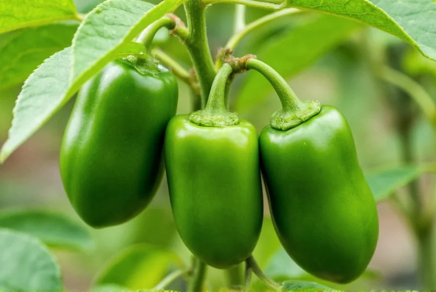 Close-up of healthy pepper plant with vibrant green leaves and developing fruits showing proper nutrient balance