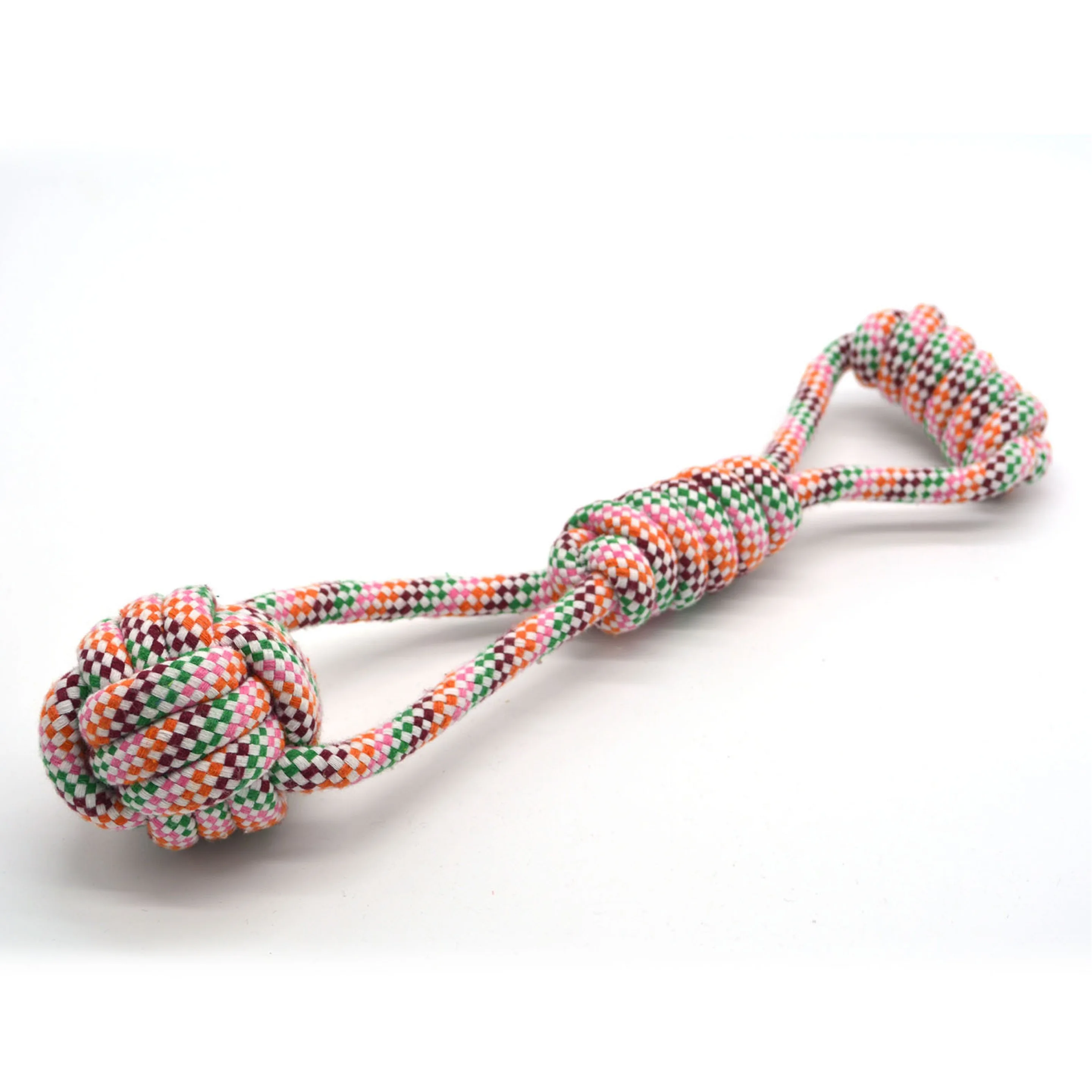 

Eco Friendly Dog Rope Toy Interactive Cotton Training Pet Toys Durable Teeth Cleaning Dog Chew Toy, Colorful