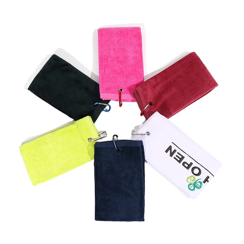 

100% cotton thick terry velvet golf towel manufactures wholesale microfiber waffle golf towels with custom logo printed, Customized