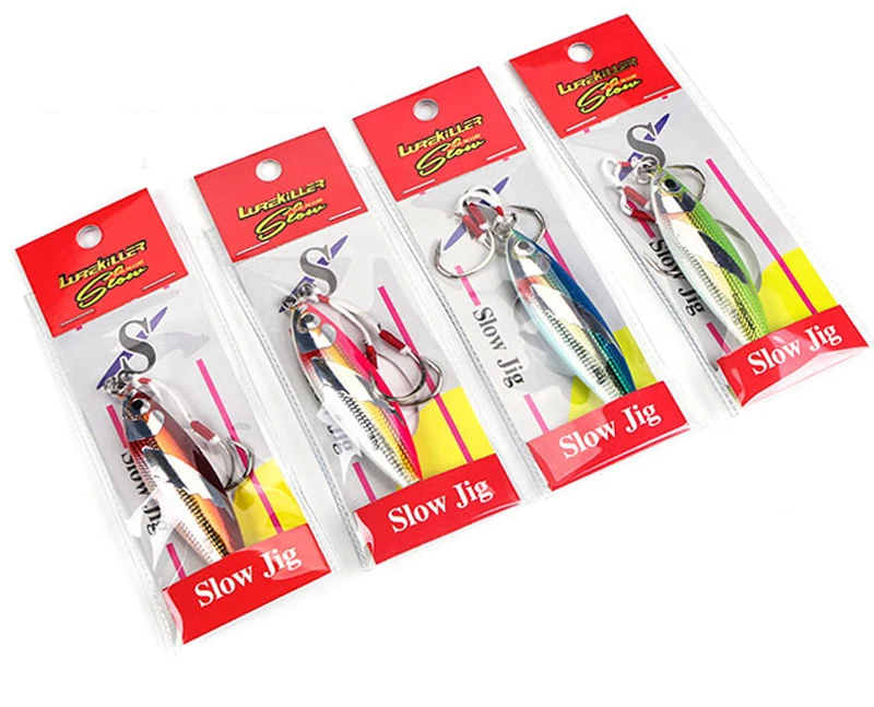 40/60/80/100g Japan Fishing Lure Boat Fishing Jig With Double Assist