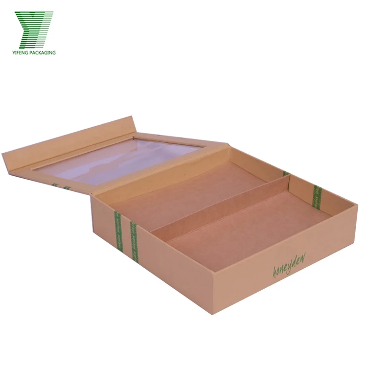 

Recycled CMYK printing custom facial mask magnetic packaging paper box for cosmetics with clear window