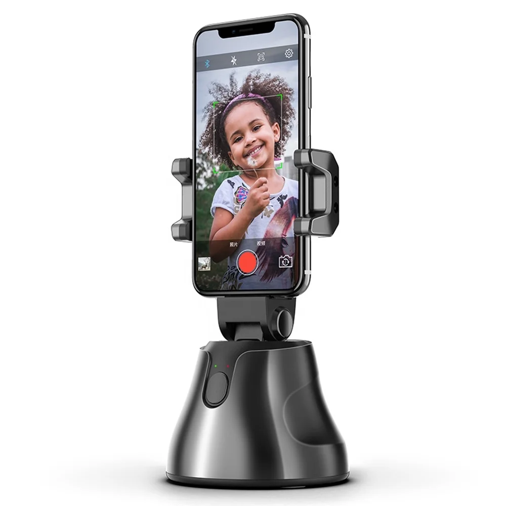

Apai Genie 360 Rotation Vlog Camera Video Shooting Auto Facial Tracking Smart Photo Shooting Phone Holder, Black