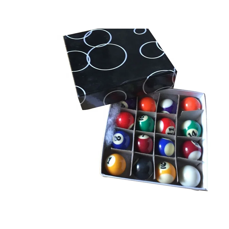 

Full Set  Children Billiards Table Balls Set Resin Small Pool Cue Balls