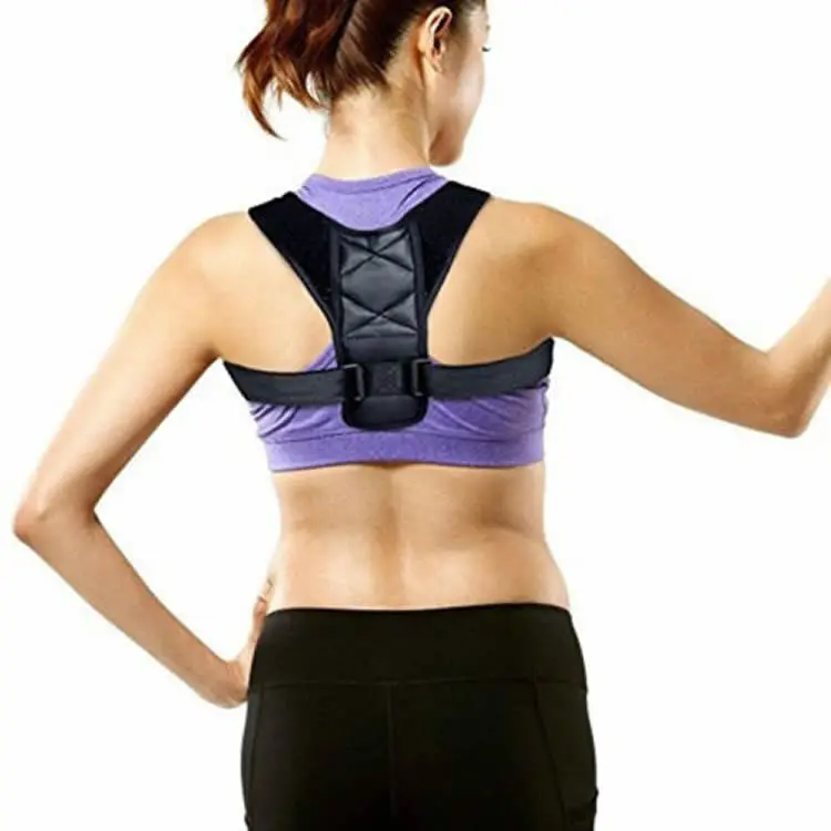 

2021 Amazon hot sale Professional Lower Price upright posture belt upper back support Posture Corrector, Black