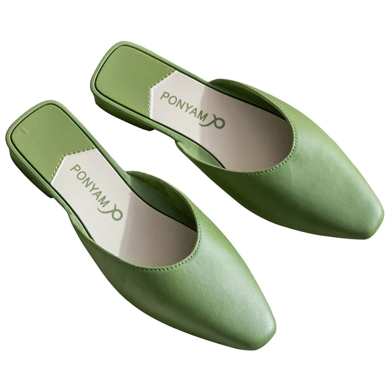 

2021 Summer new fashion ladies anti-slip outdoor slippers lazy sandals for women, 5color