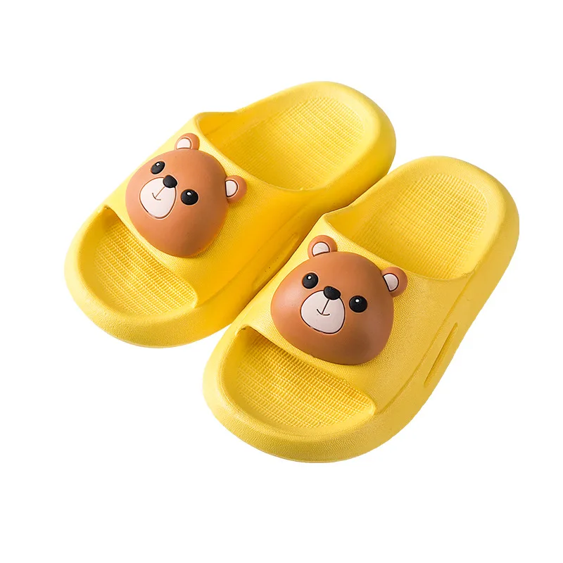 

Summer beach unisex PVC cartoon bunny bear sandals and slippers soft bottom comfortable non-slip safety