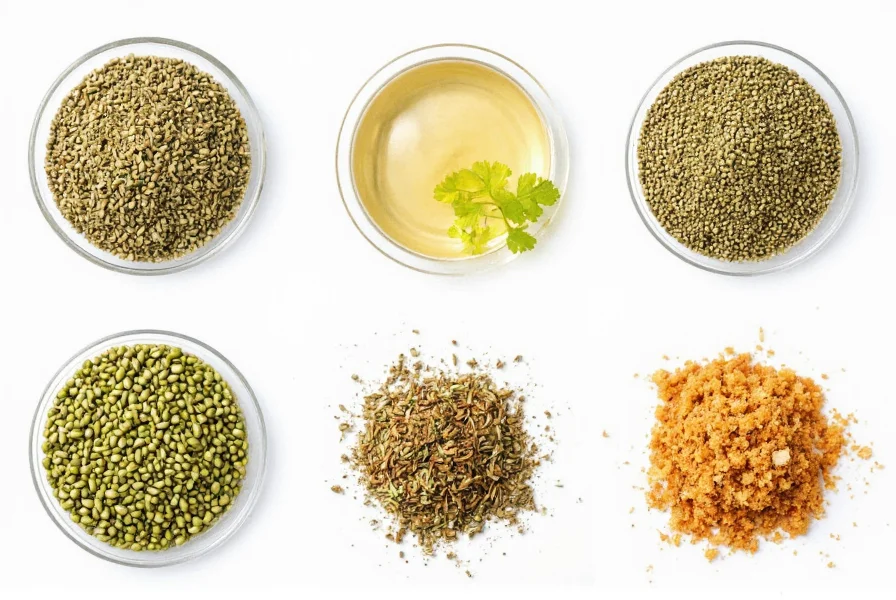 Various culinary uses of celery seeds including in spice jars, sprinkled on food, and in tea preparation