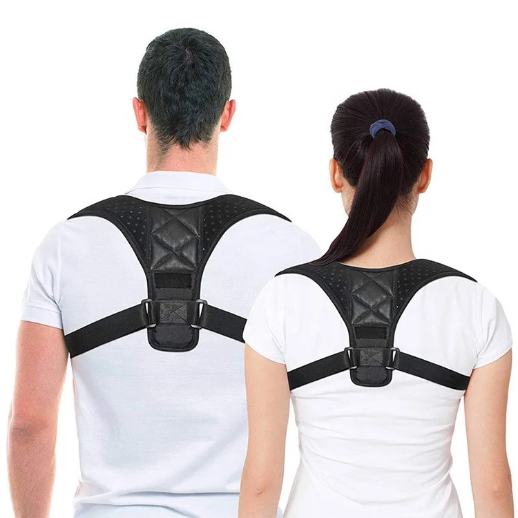 

Wholesale Upper Back Support Correction Band Clavicle Support Back Straightener Shoulder Brace Posture Corrector For Men Women, Customized