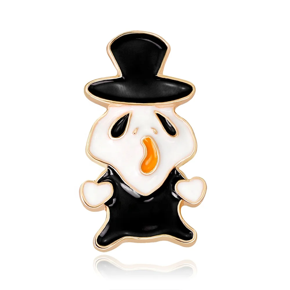 

Hot Selling Custom Cute Ghost Decoration Halloween Brooch