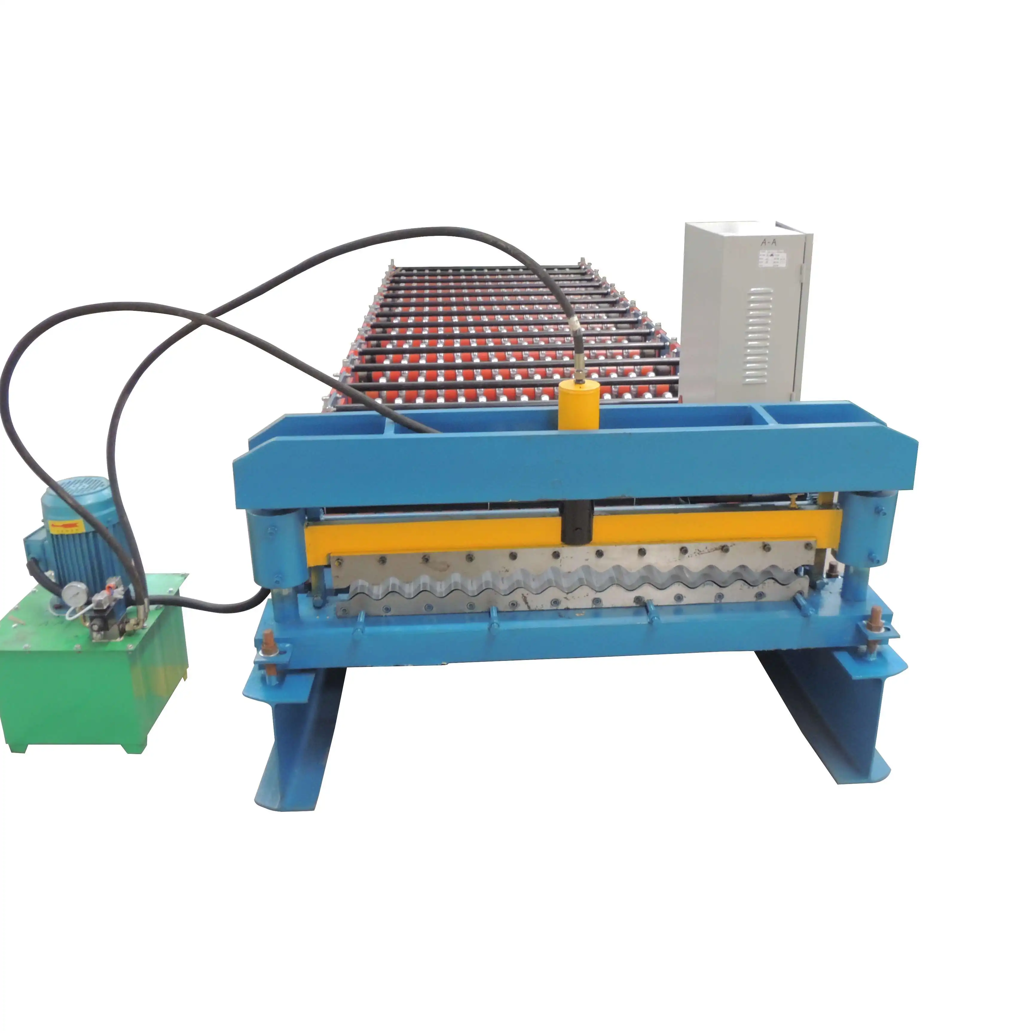 1/6 Professional Color Steel Aluminum Galvanized Sheet  Metal Roof Panell Tiles Making Machine. Roll Forming Machine supplier