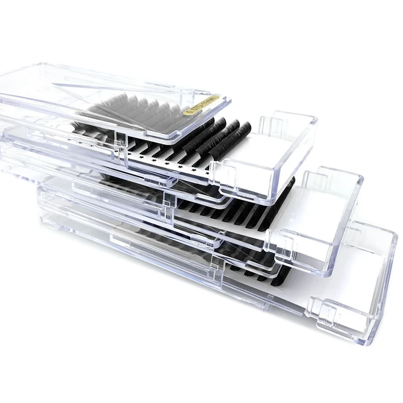 

mega volume fast fan eyelashes extension wholesale 20-25mm eyelash extensions professional trays, Black