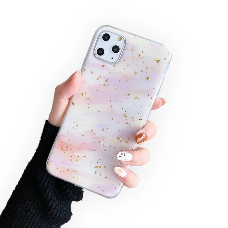 

HOCAYU Low Moq Bling Glitter Epoxy Phone Case For Iphone 11 Fundas Para For Iphone