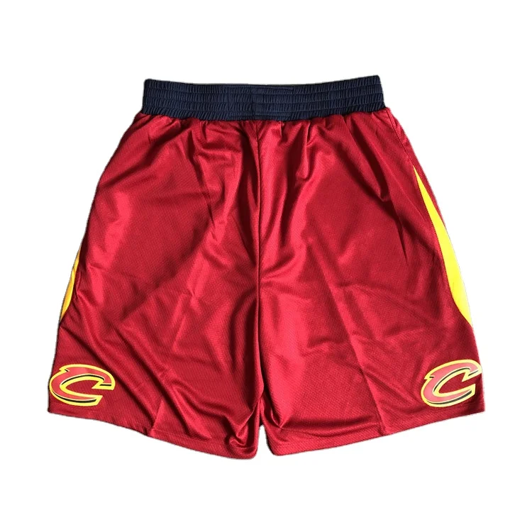 

Cavaliers Sports Shorts with Logo High Quality Original Design Retro Mesh Polyester Men's Basketball Shorts S-2XL