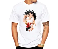 

Brand One Piece Funny T Shirts Men Casual Short Sleeve Summer Print T-Shirt Cartoon Anime 3 D t shirt Men Hombre