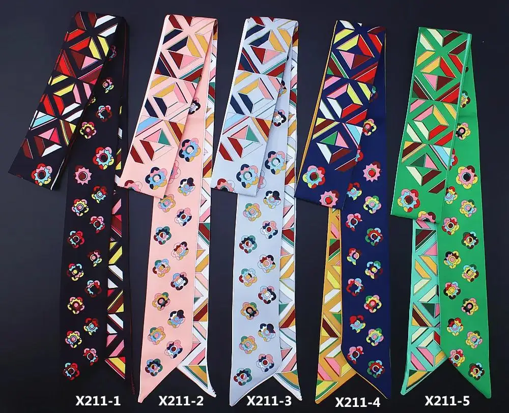 

Silk twillies Ribbon Scarf for Handbag decoration X series twillies