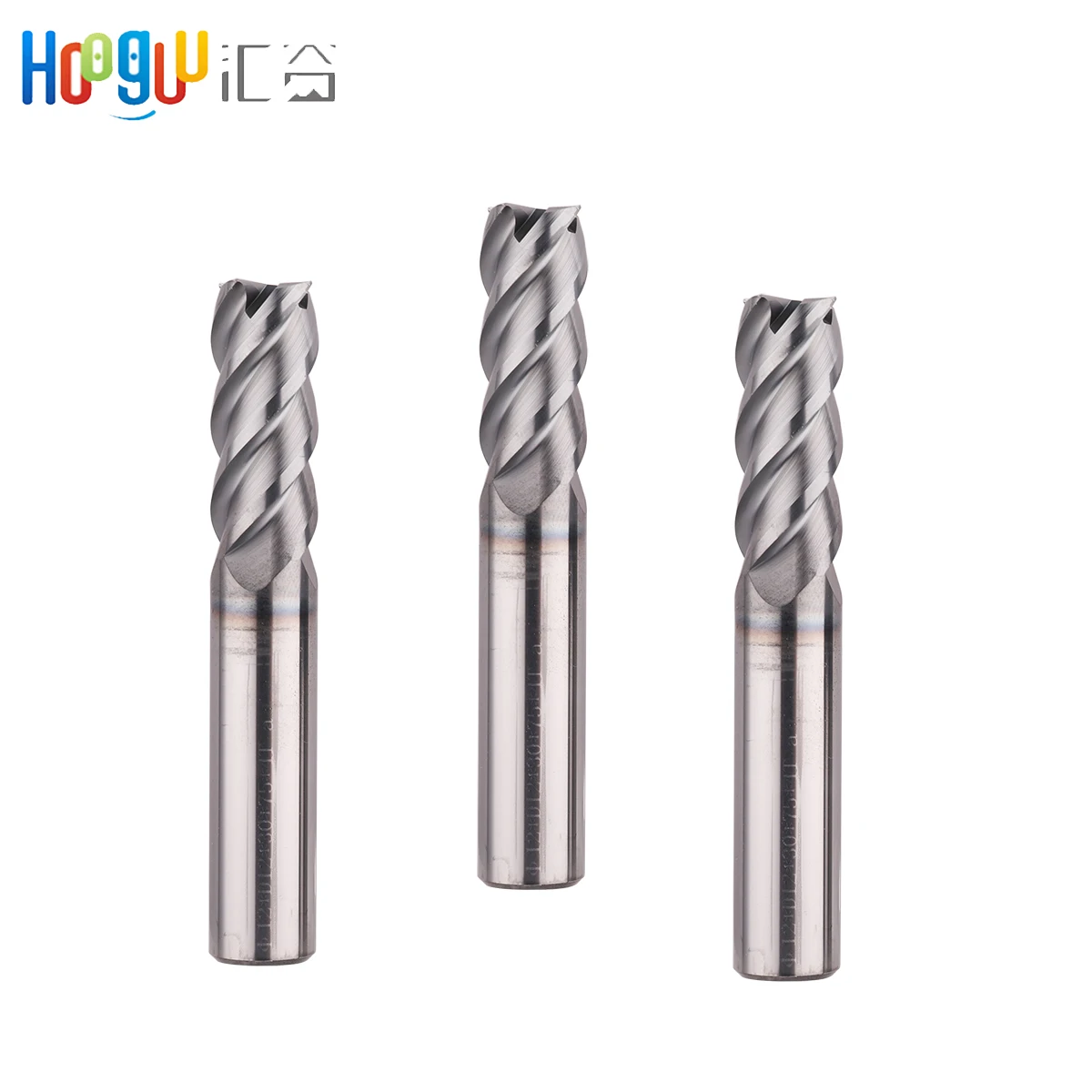 

End mill Tungsten Steel Flat milling cutter HRC65 4 Flute with 50mm 60mm for quenching heat treatment materials end mill, Picture shown