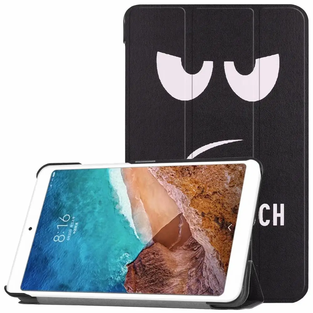 

Magnetic Flip PU Stand Case Cover for Xiao mi Mi pad 4 8.0, As pictures