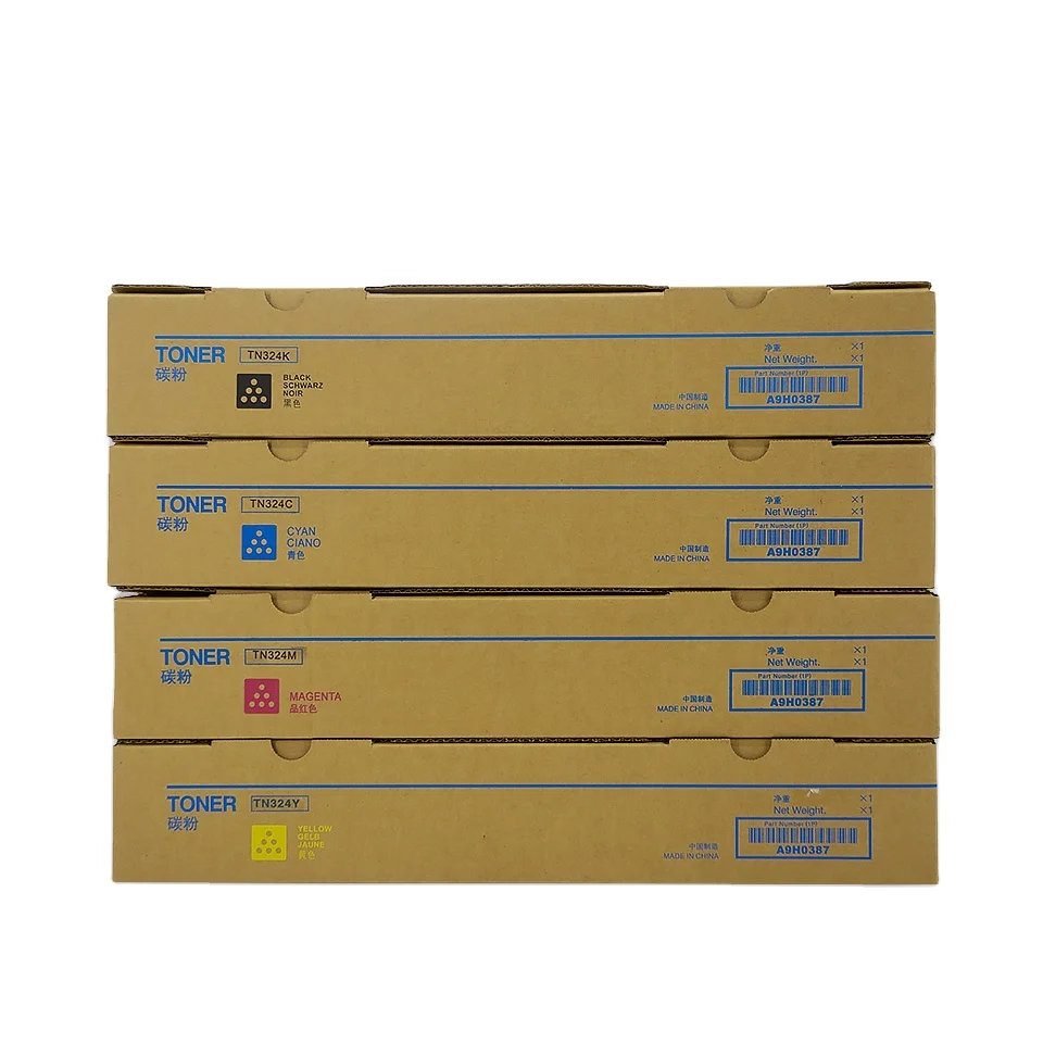 TN324 TN-324 Toner Cartridges Factory Wholesale Compatible Color Toner Cartridge for Konica Minolta Bizhub C 258 308 368 Copier
