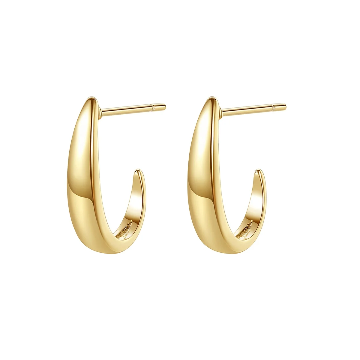 

CZCITY 925 Sterling Silver Women Hoop Earrings 14K Gold Jewelry Wholesale