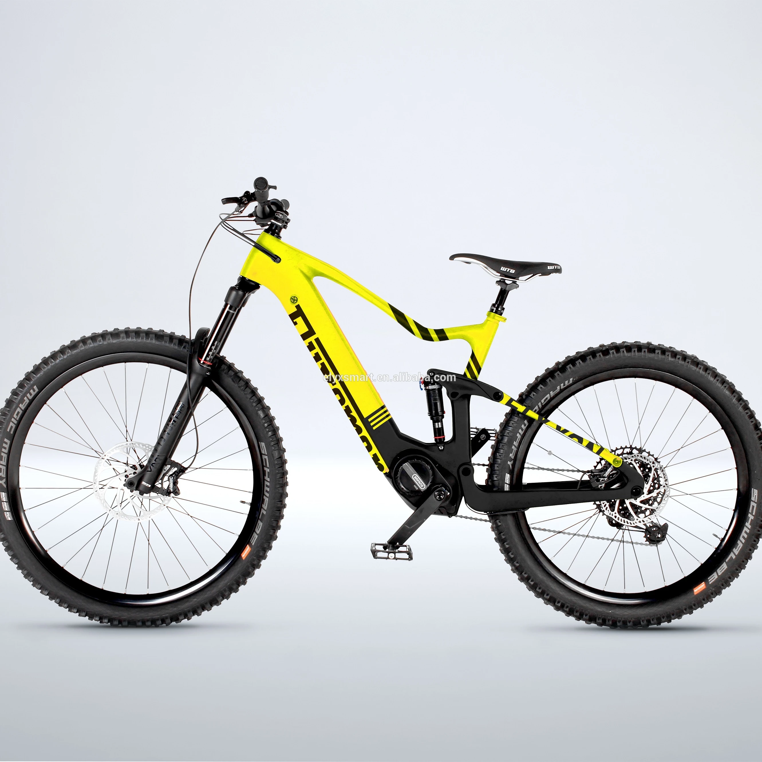 

Ourea Pro 2021 Down Hill Full Suspension MTB Carbon Frame Ebikes 27.5 Bafang 500W 48V Motor Mountain Bikes Electric Bicycle