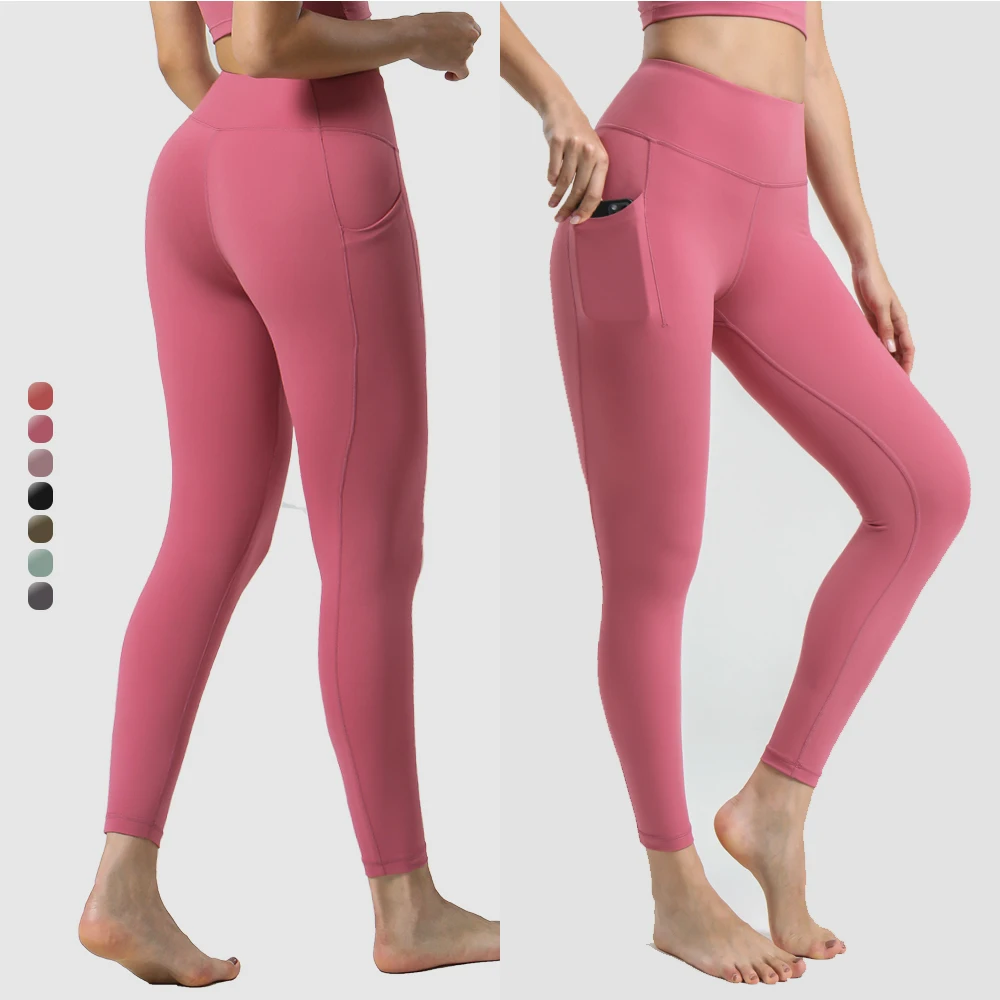 

High Quality High Waist Scrunch Butt Fitness Workout Gym Sport Yoga Leggings Pant With Pockets For Women