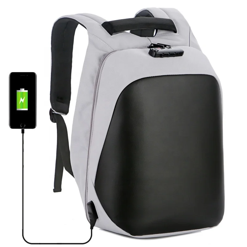 

New 2020 nylon men smart anti-theft office back pack waterproof school bag anti theft laptop backpacks custom logo with TSA lock, Black, gray,blue