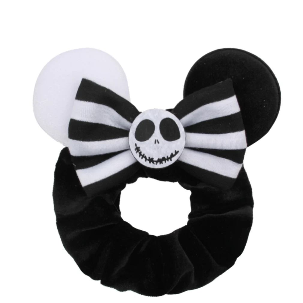 

2021 Halloween/Christmas Festival Sequins Hair Bow Mouse Ear Velvet Women Scrunchies Hair Bands For Girl Headband Headwear, 6 colors