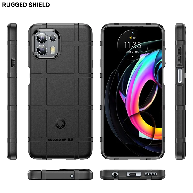 

Rugged Shield Hot Selling Mobile Phone Accessories For Motorola Edge 20 Lite Free Samples Silicone Phone Case For Edge 20 Fusion, 4 colors
