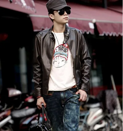 

New Arrival Winter Custom Coats Vintage Riding Biker Motorcycle Men Faux Leather Jackets For Men, Customized color