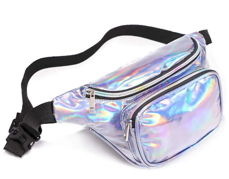 

Holographic Fanny Pack,Waist Bag Iridescent Fanny Pack for Women, As you like