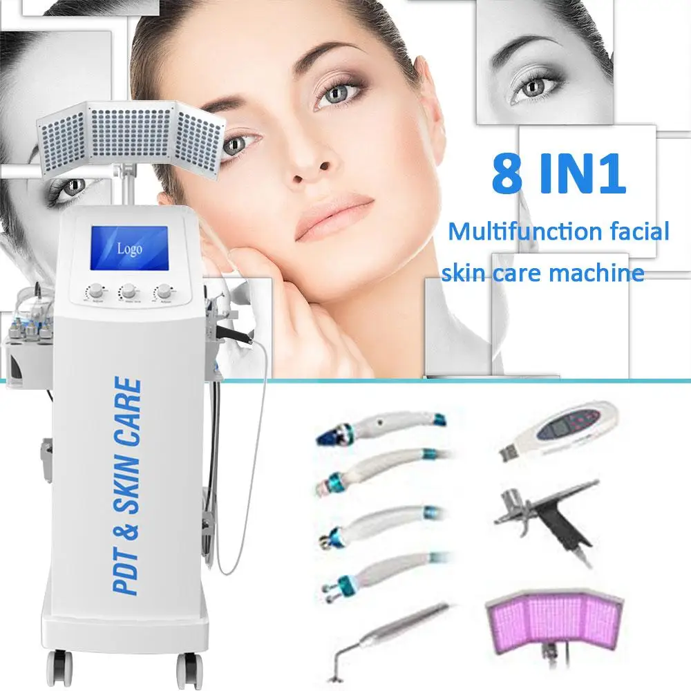 

2019 Salon want 8 in1 Hydra water Dermabrasion with RF Bio-lifting Spa Facial Machine/Hydro Microdermabrasion Machine