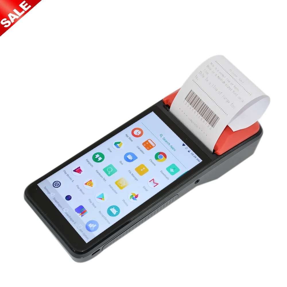 

Cheap Android 4G handheld pos point machine terminal punto de venta with high speed printer R330-G