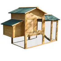 

Deluxe Outdoor Wooden Farmhouse Backyard Portable Easy Clean Chicken Coop for Sale