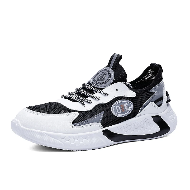 

High Quality Lace-up Breathable Mesh Men's Running Shoes Casual Sneakers Lightweight Zapatillas De Running, Optional
