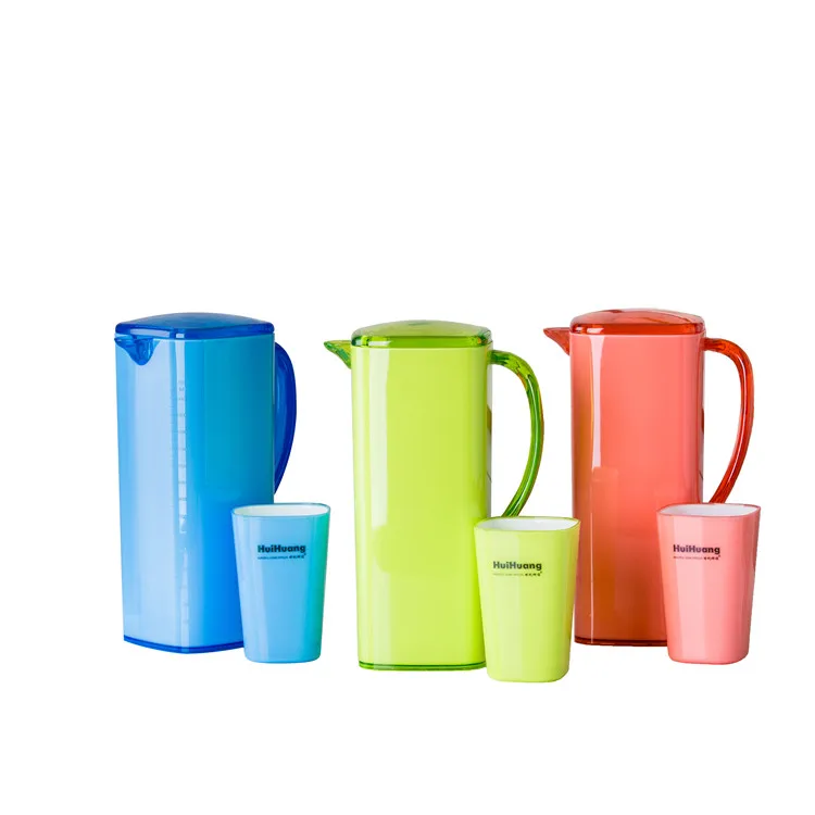 

Wholesale household used drinkware multi-colored custom logo water jugs plastic water jug, Green,blue, red