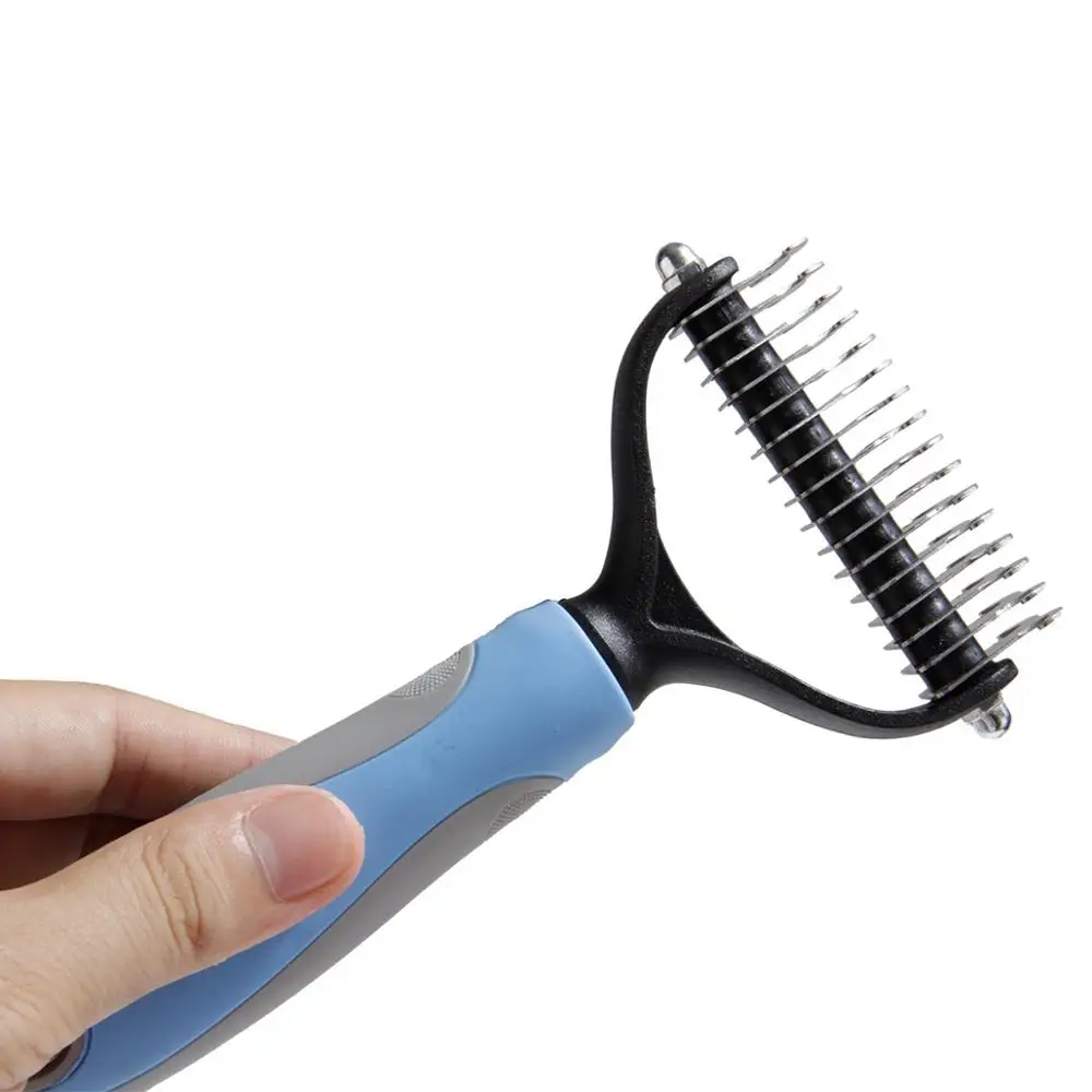 

Hot Hair Removal Comb Pet Fur Knot Cutter Remove Rake Grooming Shedding Brush Comb Rake Dog Cat Brush