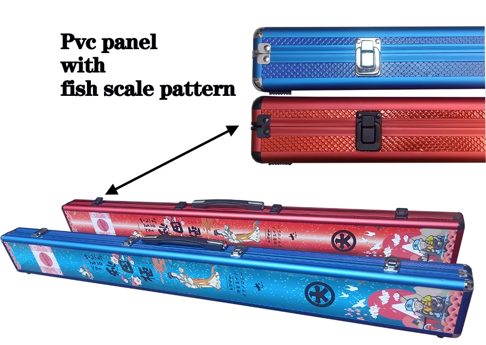 Japanese Style Custom Hard Shell Travel Aluminum Fishing Rod Carrying