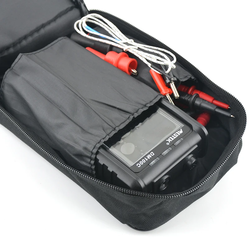 

Large Capacity Portable Digital Tool Zipper Multimeter Dustproof Thickening Storage Bag For DM100 Multimeter Cloth Tool Bag