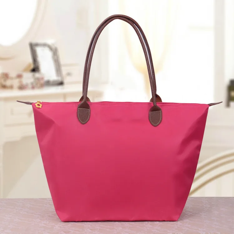 

Acrylic chain bag Nylon Foldable Tote Bag PET Plastic Bottle Recycled Polyester Nylon Ripstop Folding Bag