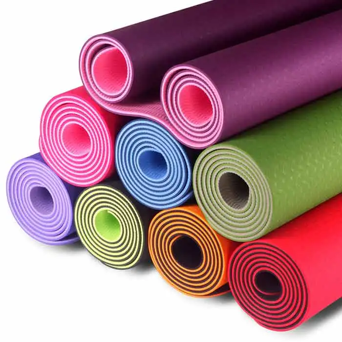 

Amazon Eco-friendly TPE Material 1/4 Inch Thick Yoga Mat for Men, Women, Kids - 72" x 24" Inches - Strap Carrier Included, Six colors or customize