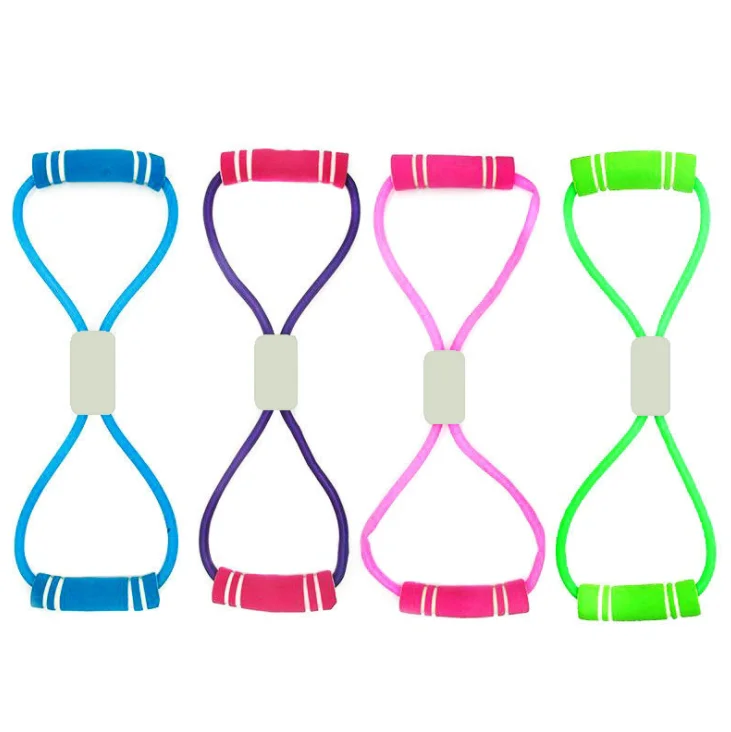 

Sports tube bundle fitness yoga resistance band handle straps pure sports chest and arm extension fitness equipment