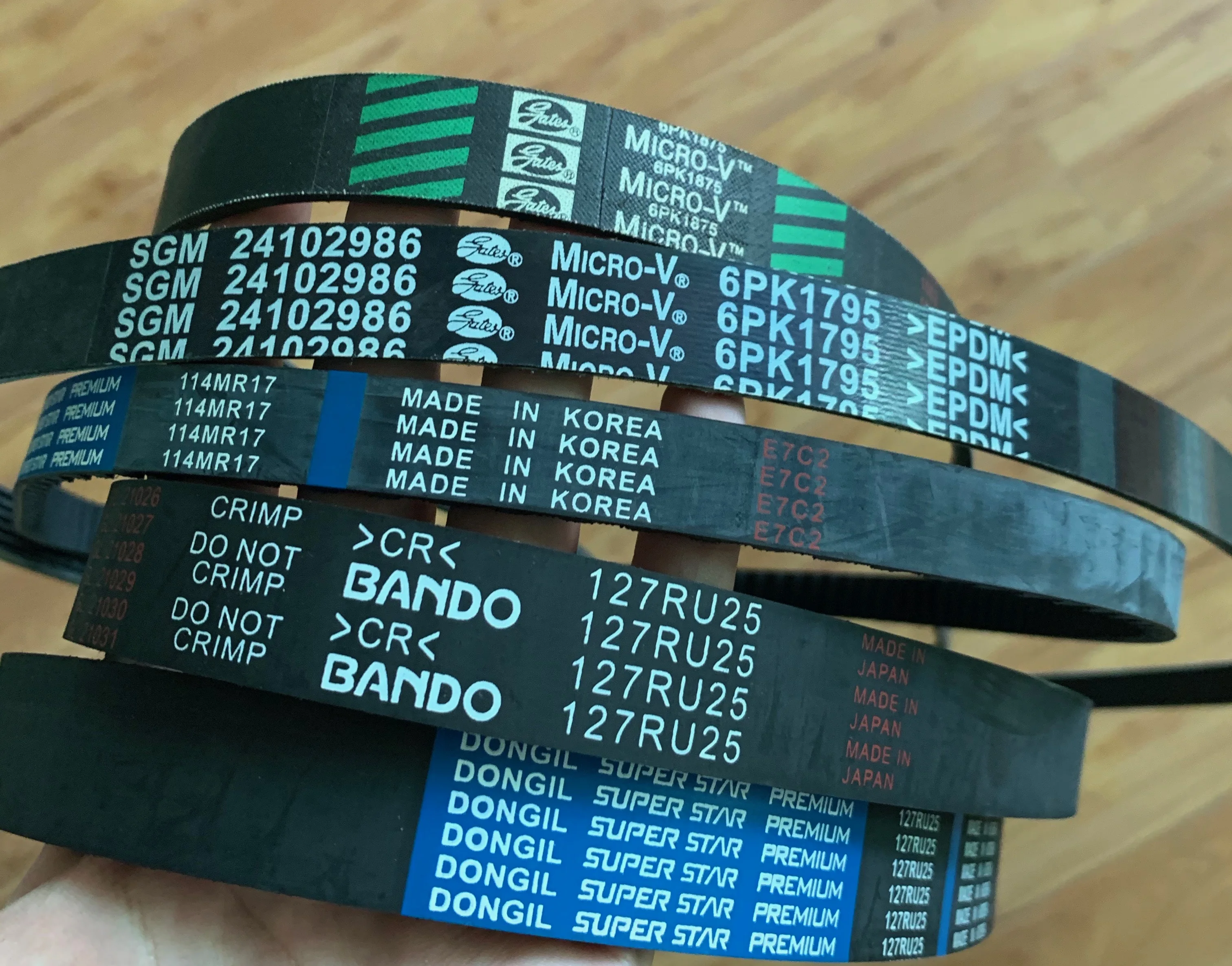 Dongil Factory Rubber V Ribbed Belt 8PK 1550 - Standard Quality, Double ...