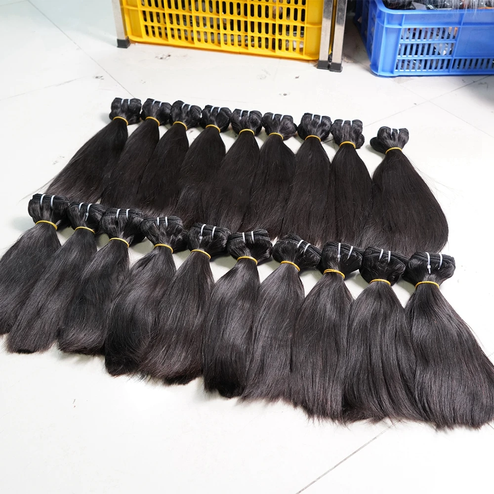 

100% Raw Wholesale 10a Grade Unprocessed Virgin Malaysian Virgin Hair6-46 Inch Super Double Drawn Vietnamese Human Hair