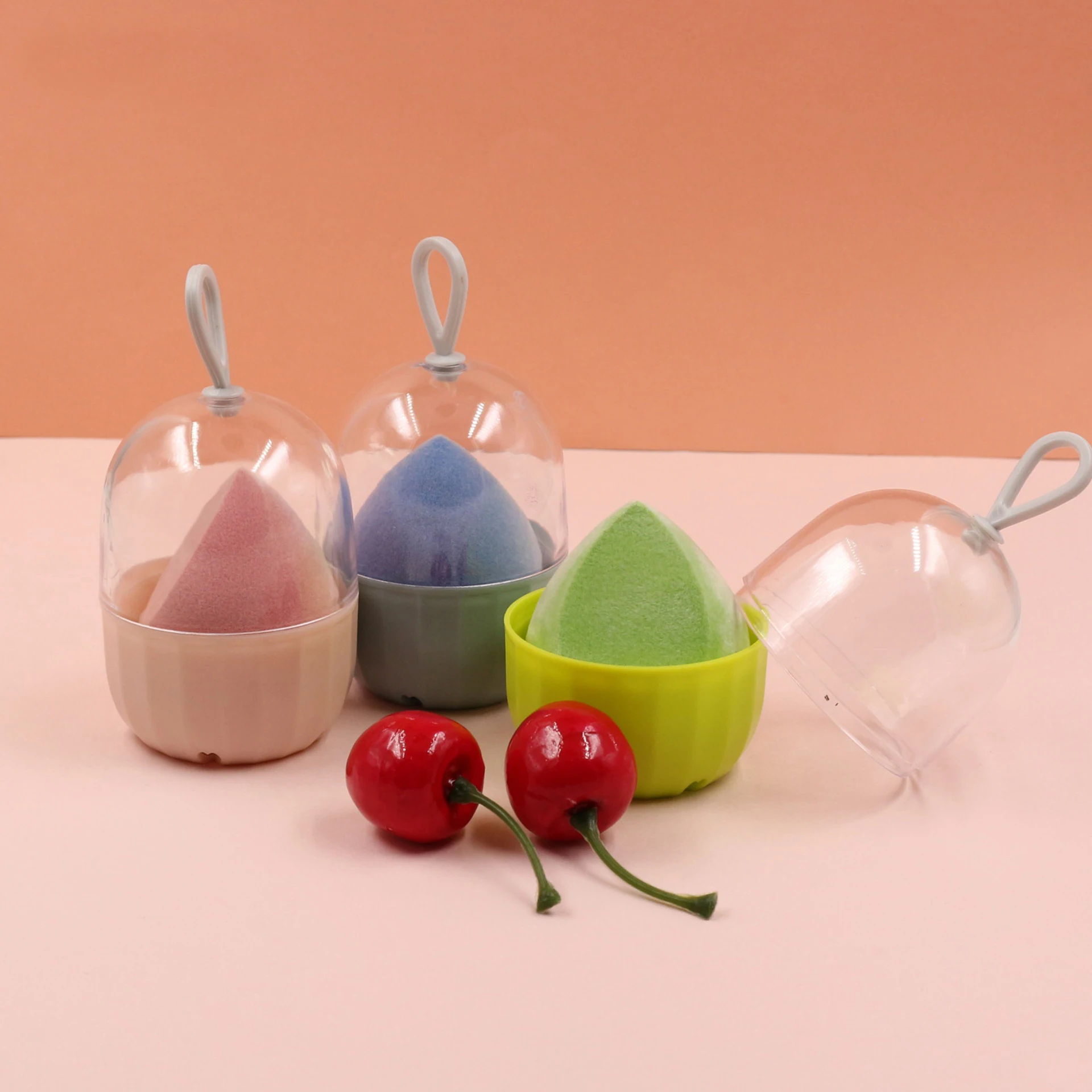 

Wholesale cheap wet and dry makeup egg cosmetics sponge makeup egg, Green, blue, brown