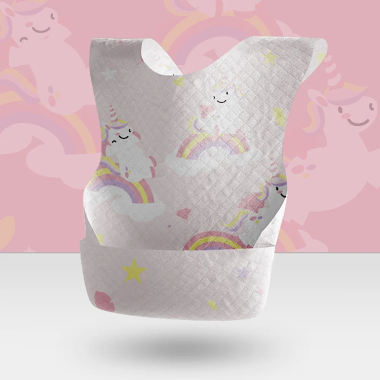 

2020 custom printing cute baby bib waterproof bib disposable bib for babies
