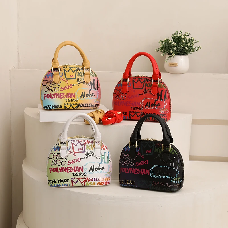 

Factory Wholesale Graffiti Purses 2022 Lady Shell Handbags Small Cute Hand Bag For Women